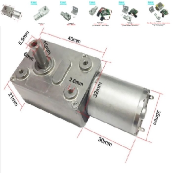 Motor s polžem 12V DC 10RPM 75kg navora zaklepanje pogona